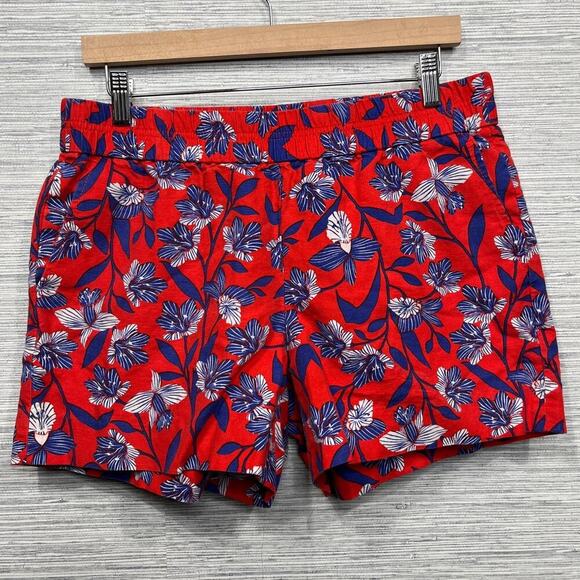 J.Crew Floral Print Pull-On Shorts / Size-10 - Picture 5 of 8